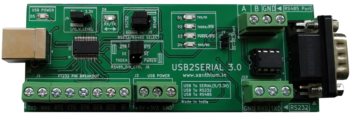 buy industrial grade usb to serial rs232 rs485 converter in India with good software support
