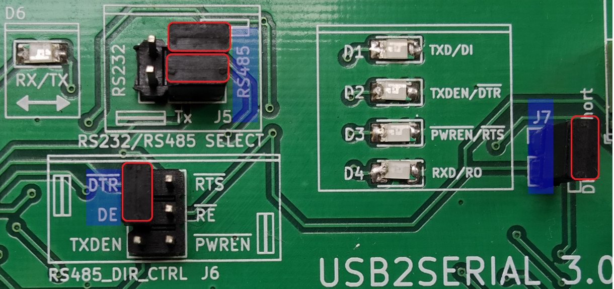 using DTR or RTS pins to control the RS485 direction  of USB2SERIAL