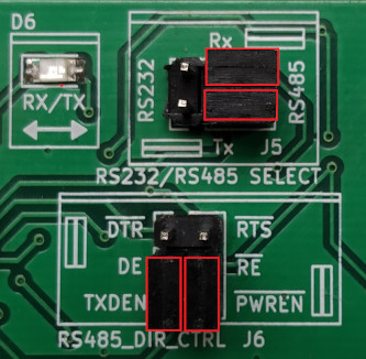 using CBUS pins to control RS485 direction control for the USB to RS485 converter