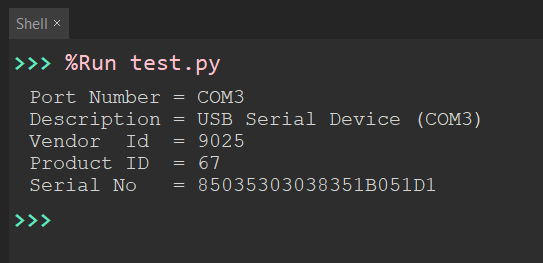 How to get information about available serial ports connected to your computer using python and pyserial