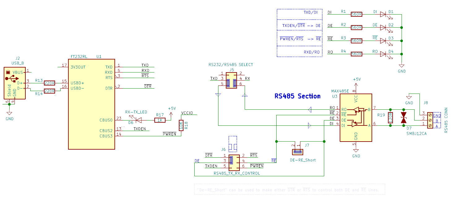 using only DTR to control the direction of RS485 transmission