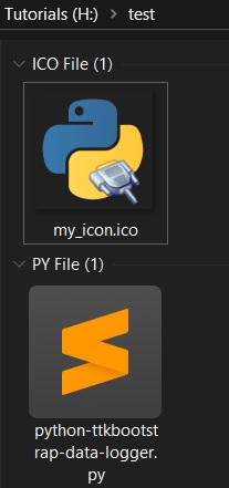 How to add Custom icon to Pyinstaller Generated Windows Executables