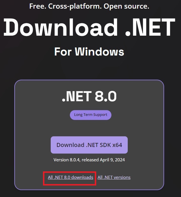 how to download .net sdk tools for software development 