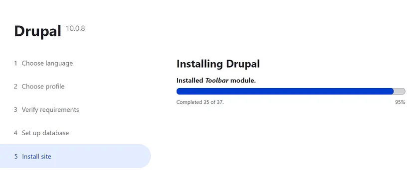 installing drupal10 on windows 10 using xampp