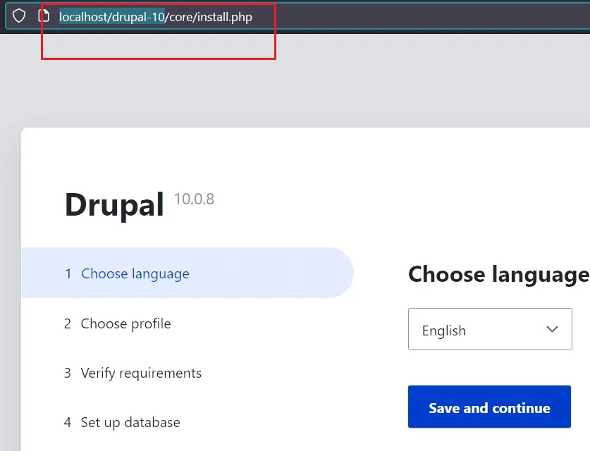 installing drupal10 on your Windows 10 computer