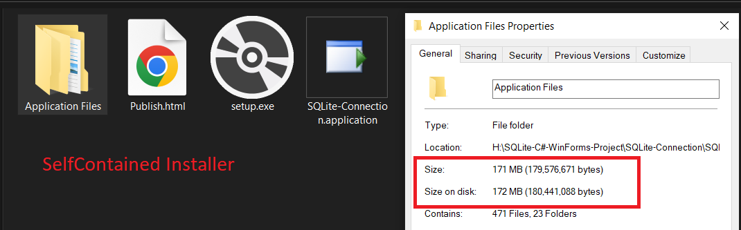 creating a self contained installation package using clickonce