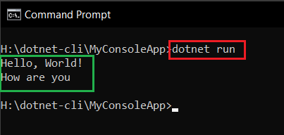 how to run the c# file using dot net sdk command line tools