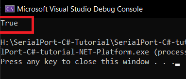 how to check whether a serial port is open or close in C#