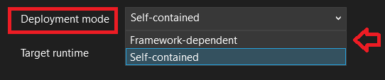 How to create a stand alone Self contained dotnet windows executable msi setup file using Visual studio clickonce