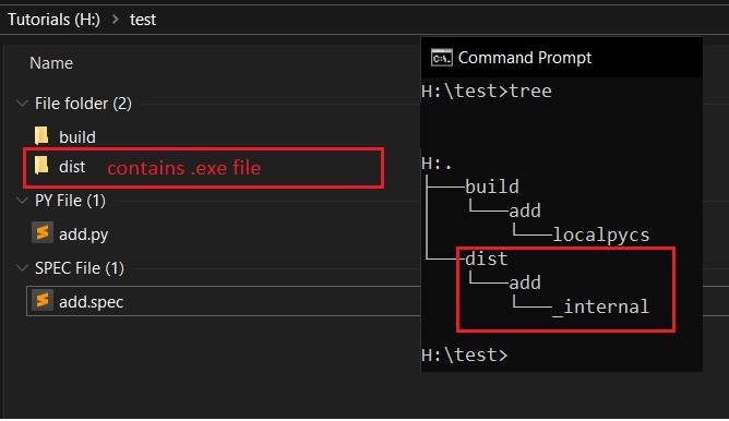 building a windows executable from python script using pyinstaller