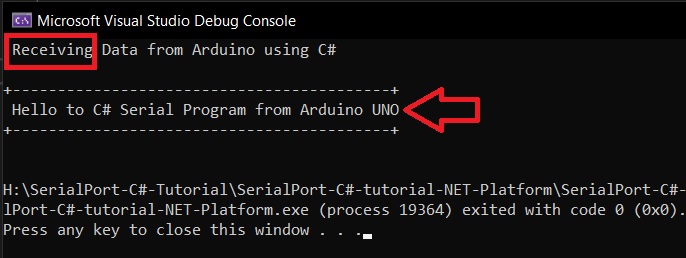 C# Serial Port program running on Windows 11 receives data send from Arduino UNO 